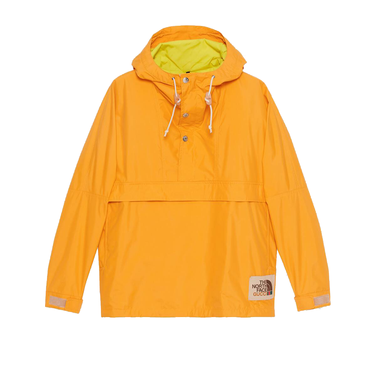 Pre-owned Gucci  X The North Face Online Exclusive Nylon Wind Jacket Yellow