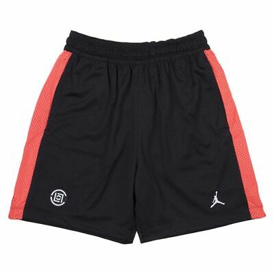 Pre-owned Jordan Clot Premium Mesh Bball Shorts Black/red