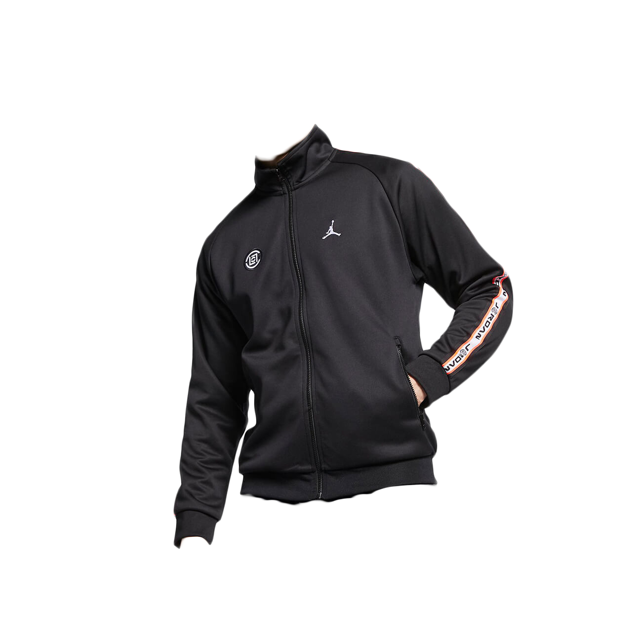 Pre-owned Jordan X Clot Nrg Zip Up Jacket Black/white/red