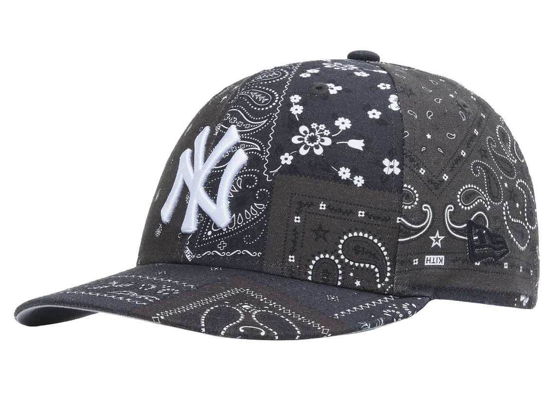 Pre-owned Kith  For New Era Yankees Deconstructed Bandana Low Profile Cap Shadow