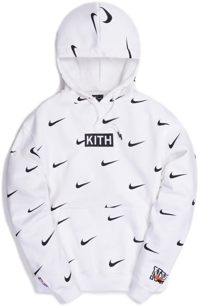 Kith & Nike for New York Knicks AOP Hoodie White - FW20