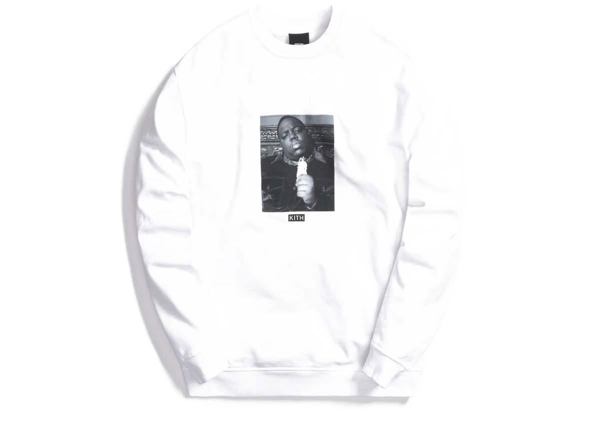 Pre-owned Kith  The Notorious B.i.g Mo Problems Sweatshirt White
