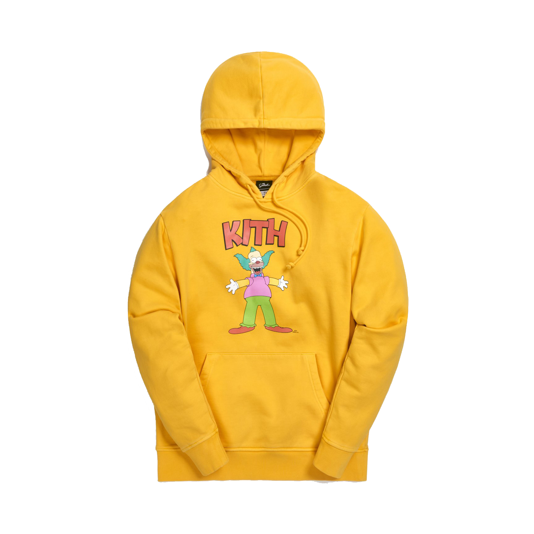 Pre-owned Kith  X The Simpsons Krusty Hoodie Yellow