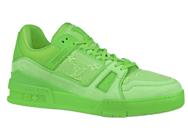 Pre-owned Louis Vuitton Lv Trainer Fluroescent Green