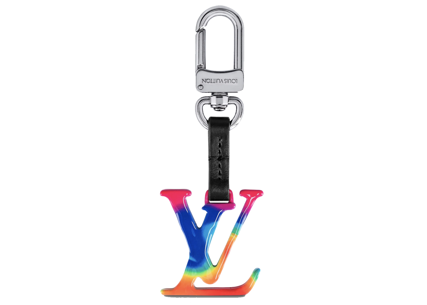 Pre-owned Louis Vuitton 2054 Key Ring And Bag Charm Rainbow