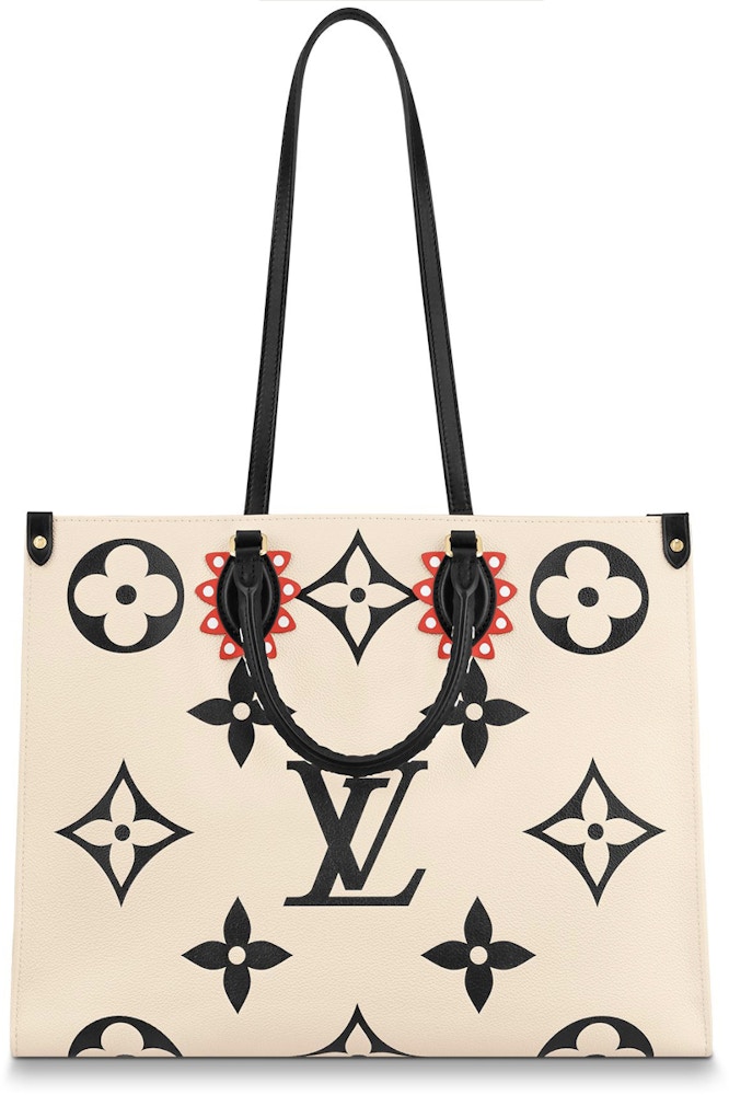 Louis Vuitton Cream/Red Monogram Canvas Crafty Onthego GM Bag