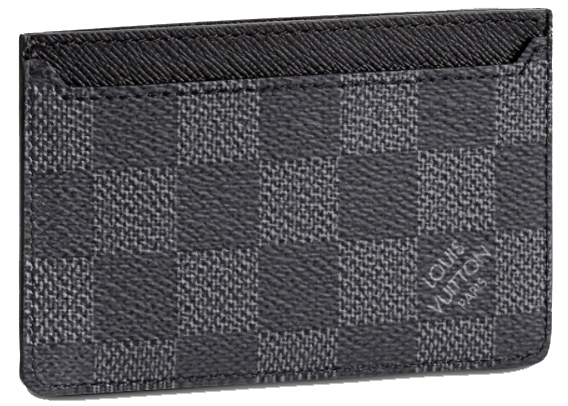 Pre-owned Louis Vuitton Neo Card Holder (2 Card Slot) Damier Graphite
