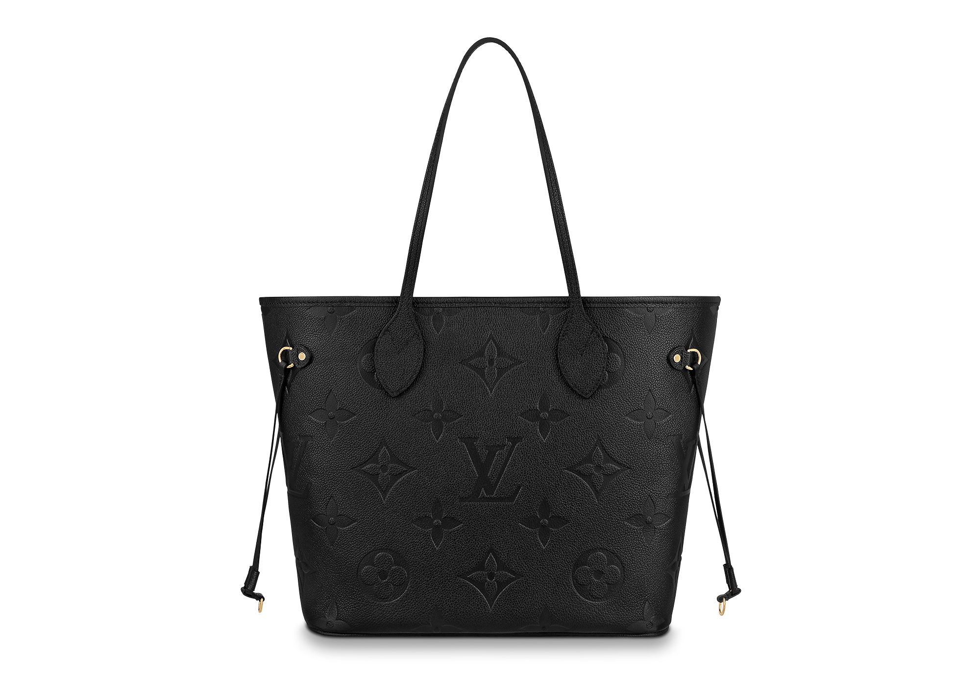 Pre-owned Louis Vuitton Neverfull Empreinte Mm Black
