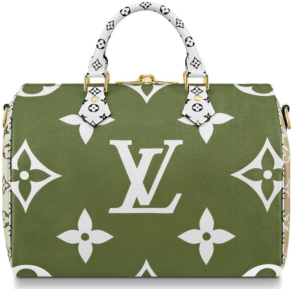  Louis Vuitton  Speedy Bandouliere Monogram Giant  30 Khaki 