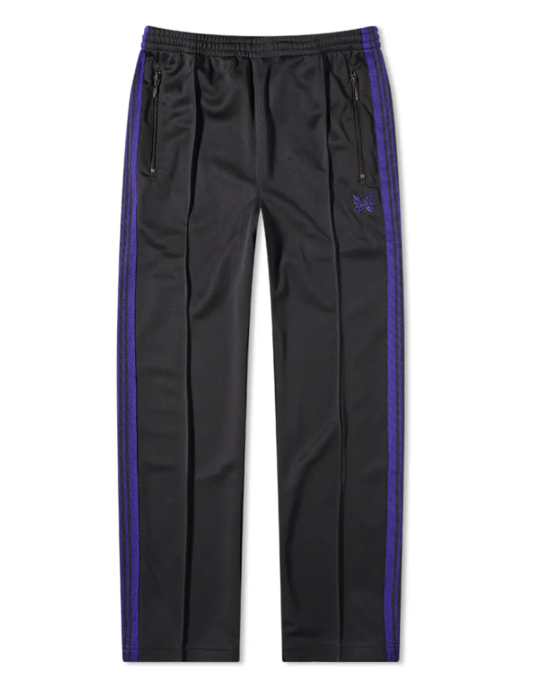Pre-owned Needles Narrow Track Pant Charcoal/purple