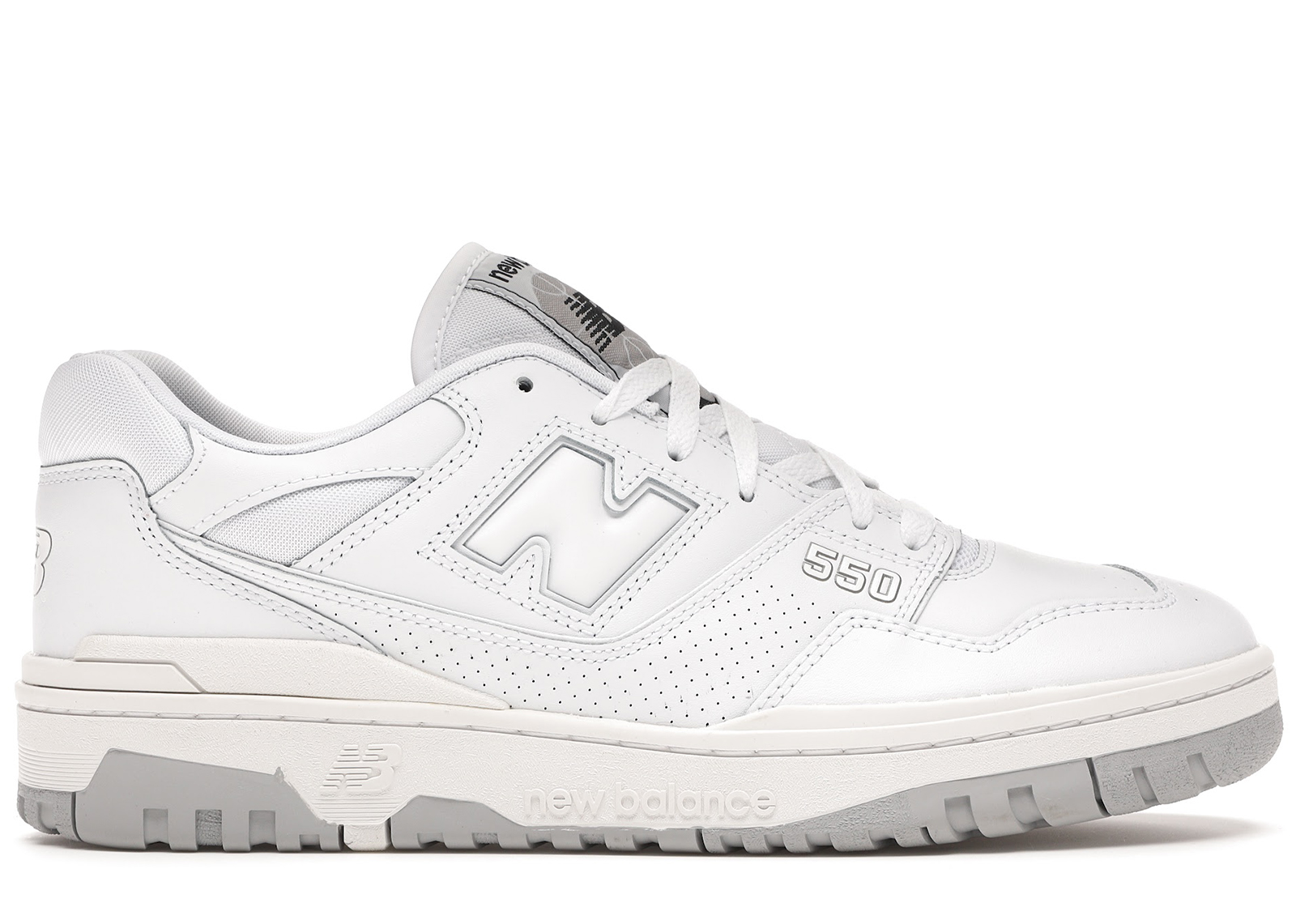 Pre-owned New Balance  550 White Grey In White/grey