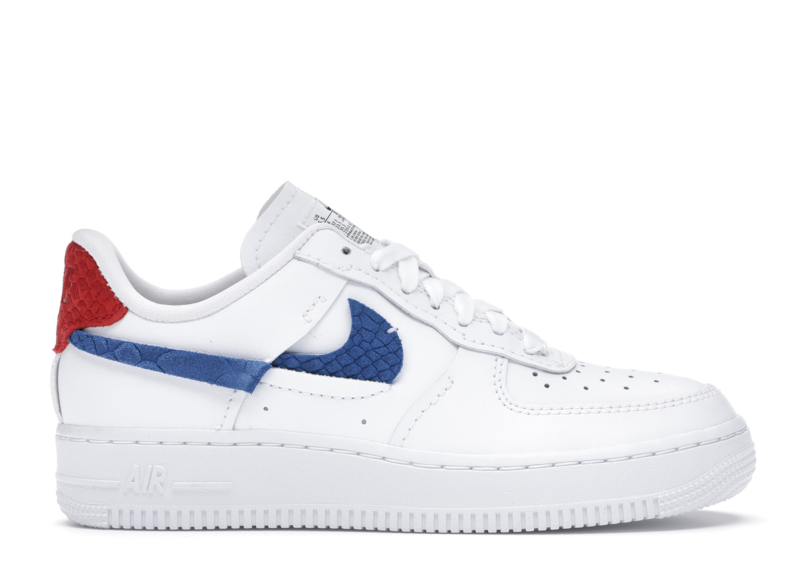 nike air force 1 womens white and red