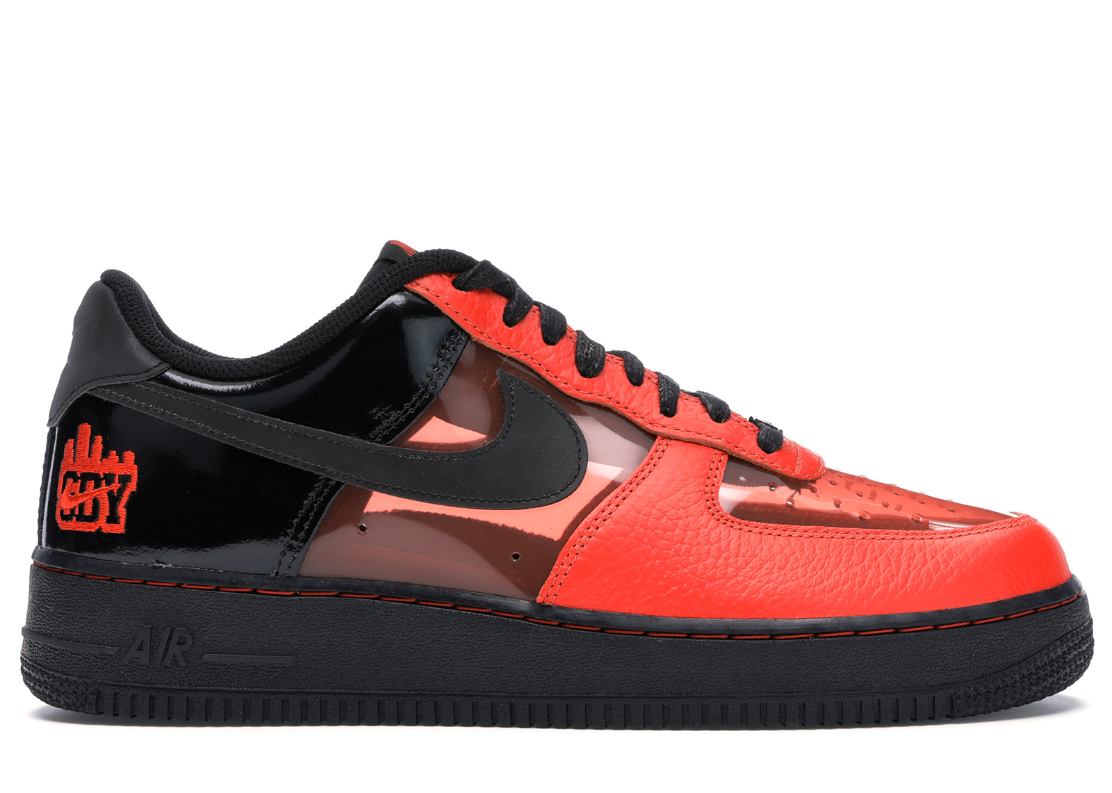 nike air force 1 low black and red