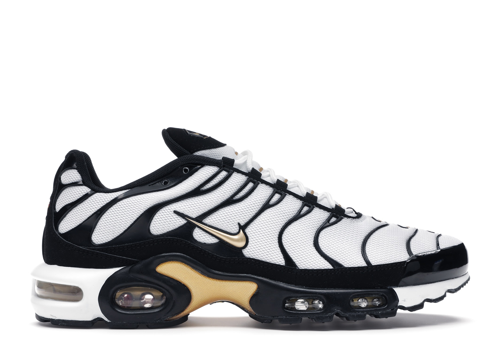 nike tuned 1 white and gold