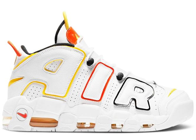 Pre-owned Air More Uptempo Rayguns In White/multicolor