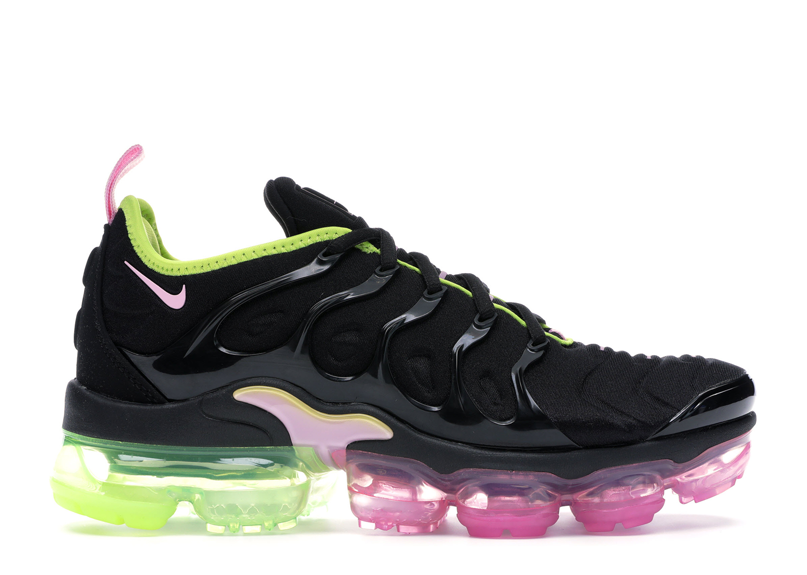 vapormax plus green and pink