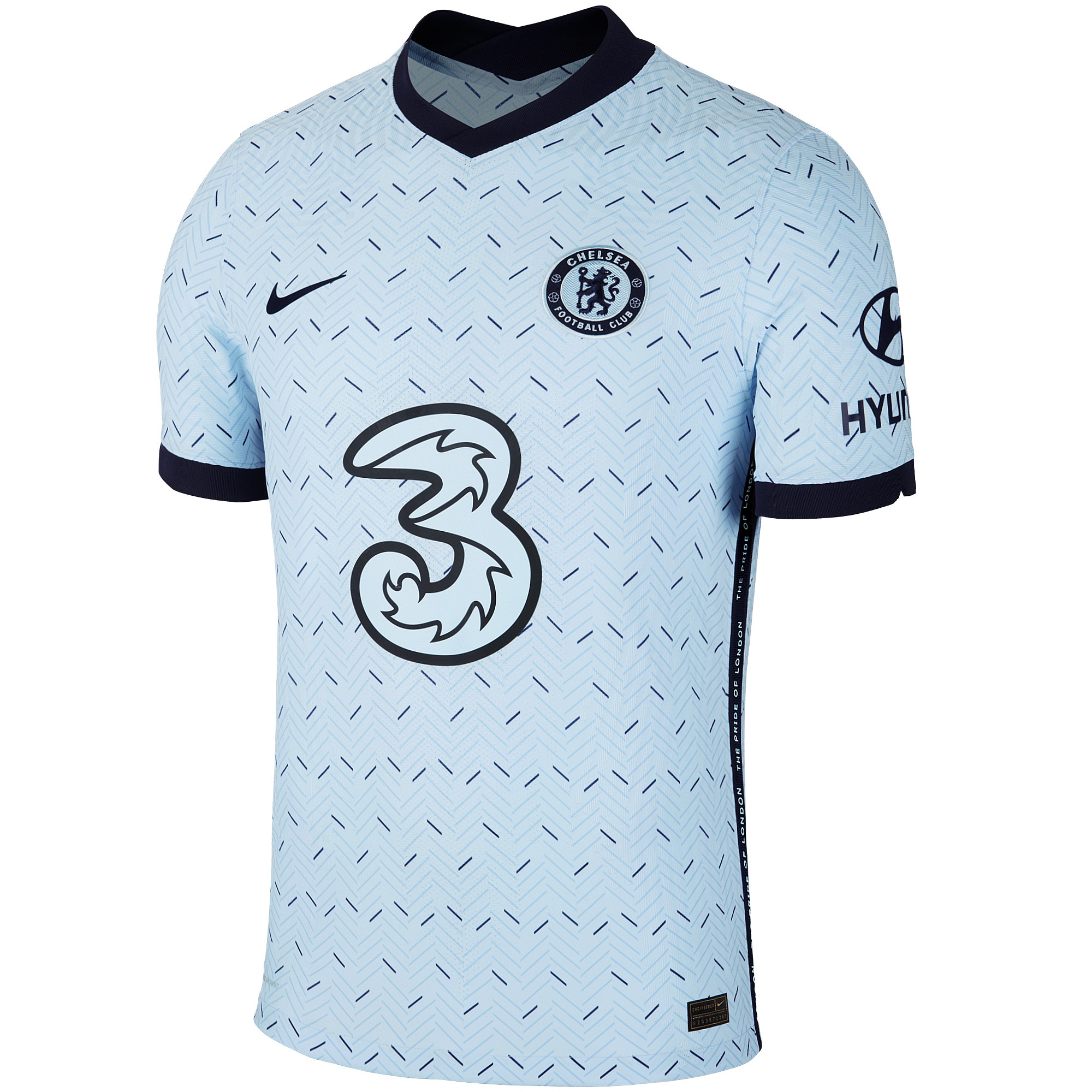 Pre-owned Nike Chelsea Away Vapor Match Shirt 2020-21 Jersey Light Blue/black