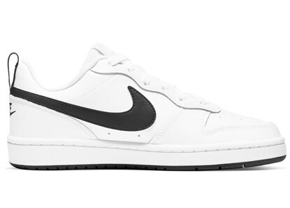 Pre-owned Nike Court Borough Low 2 White Black (gs) In White/black/black