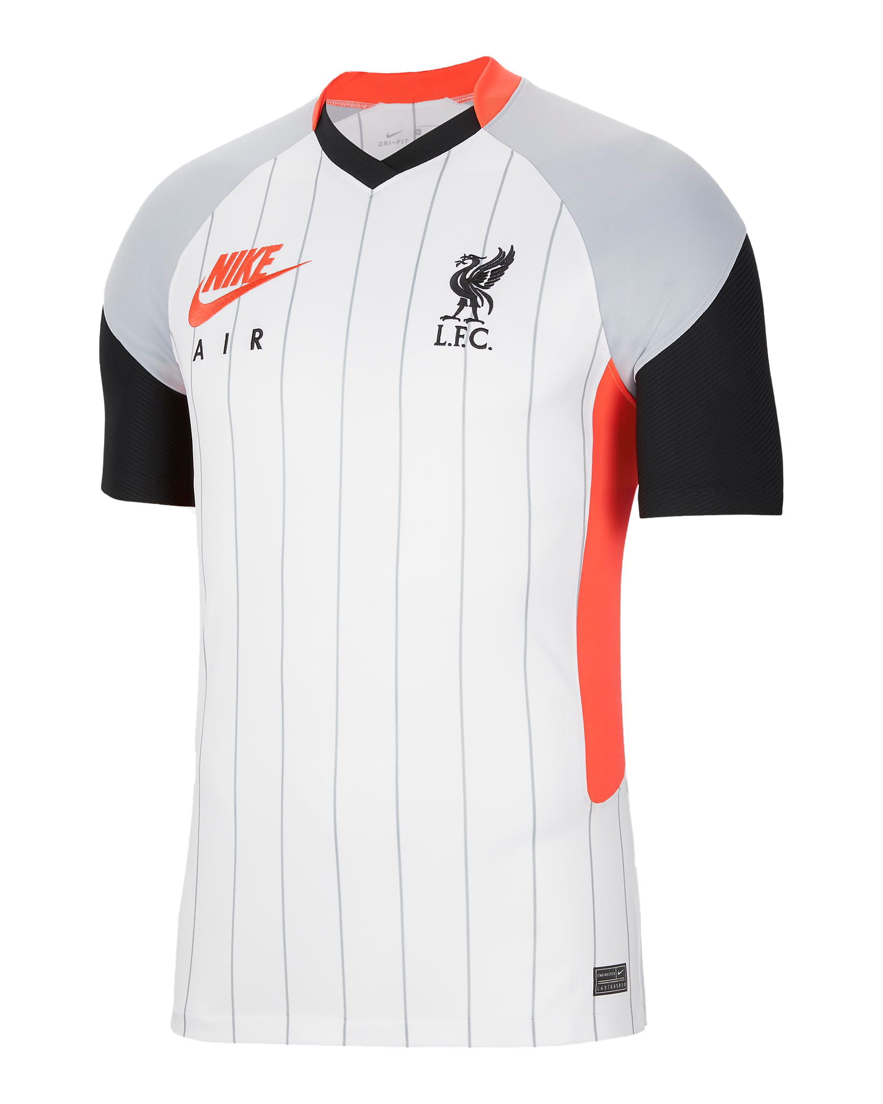 Pre-owned Nike Liverpool F.c. Stadium Air Max Men's Football Shirt White/laser Crimson/wolf Grey/black