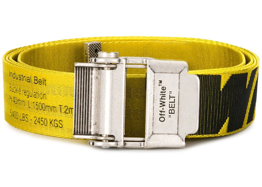 Off-White c/o Virgil Abloh Arrow H25 Reversible Leather Belt in Yellow