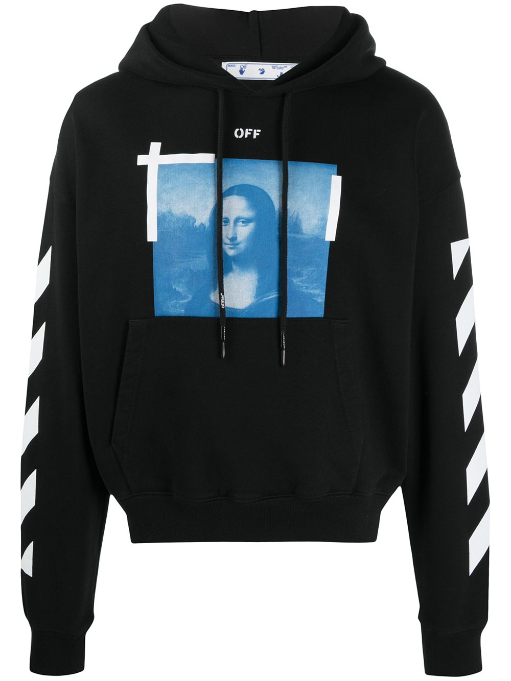 Pre-owned Off-white  Mona Lisa Photograph Hoodie Black