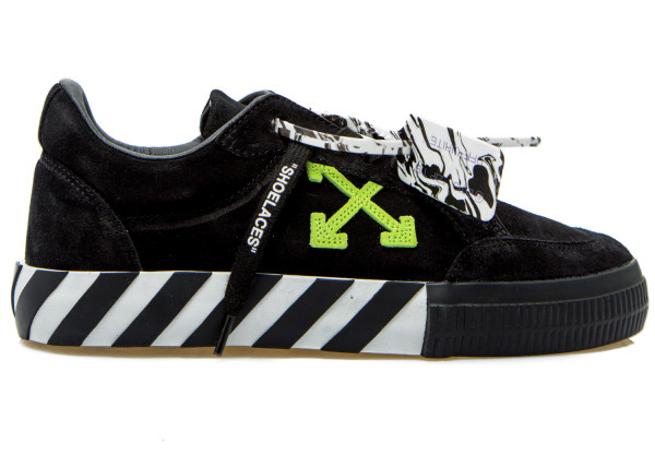 Pre-owned Off-white Vulc Low Black/green Ss21 In Black/white/green