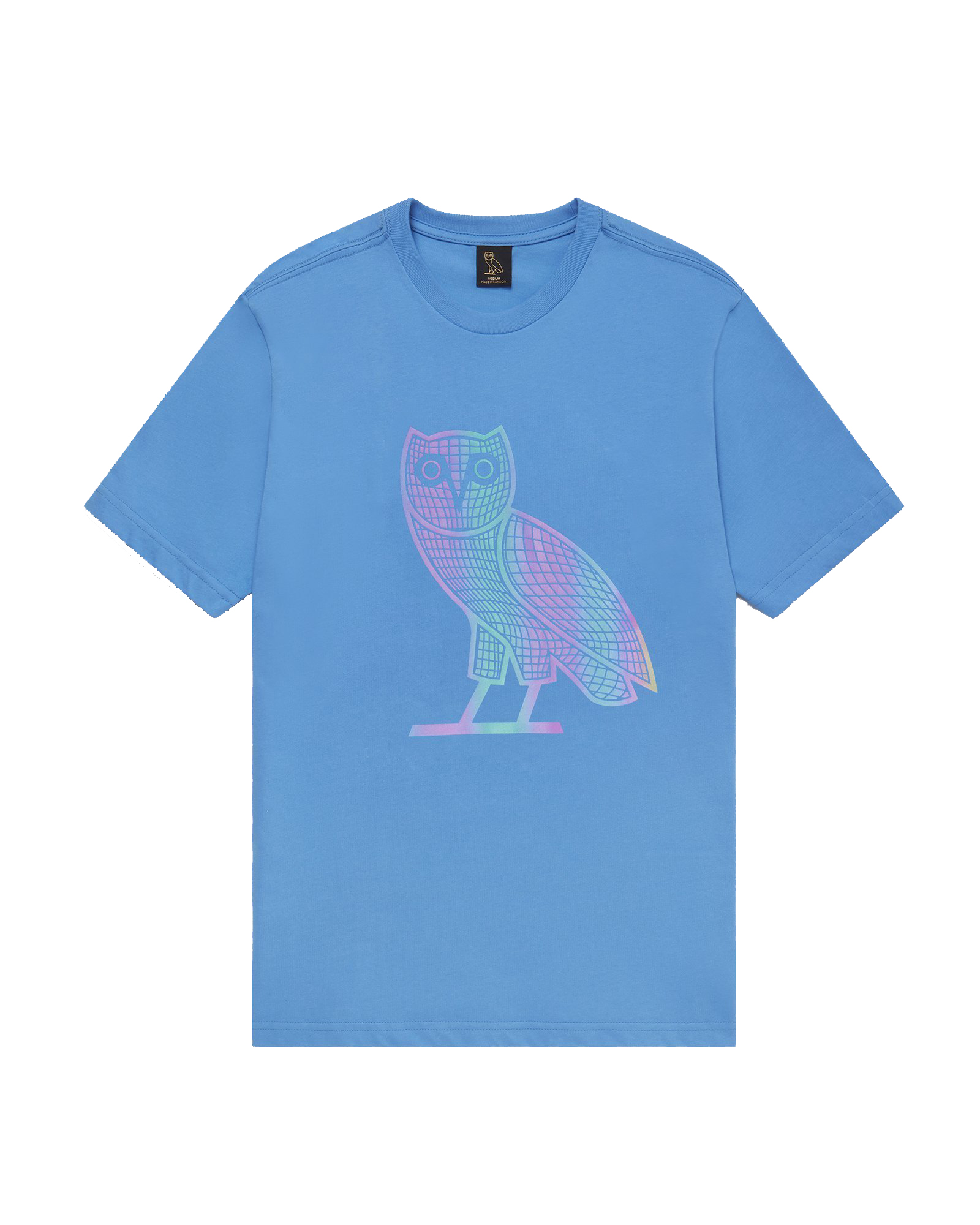 Pre-owned Ovo  Iridescent Grid Owl T-shirt Ocean