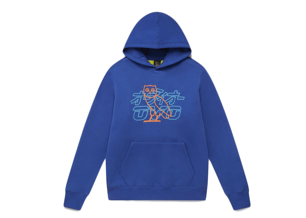 Pre-owned Ovo Neon Light Hoodie Royal Blue/lime