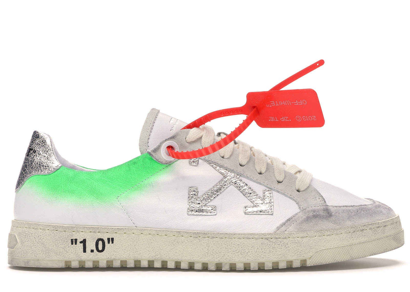 off white green shoes