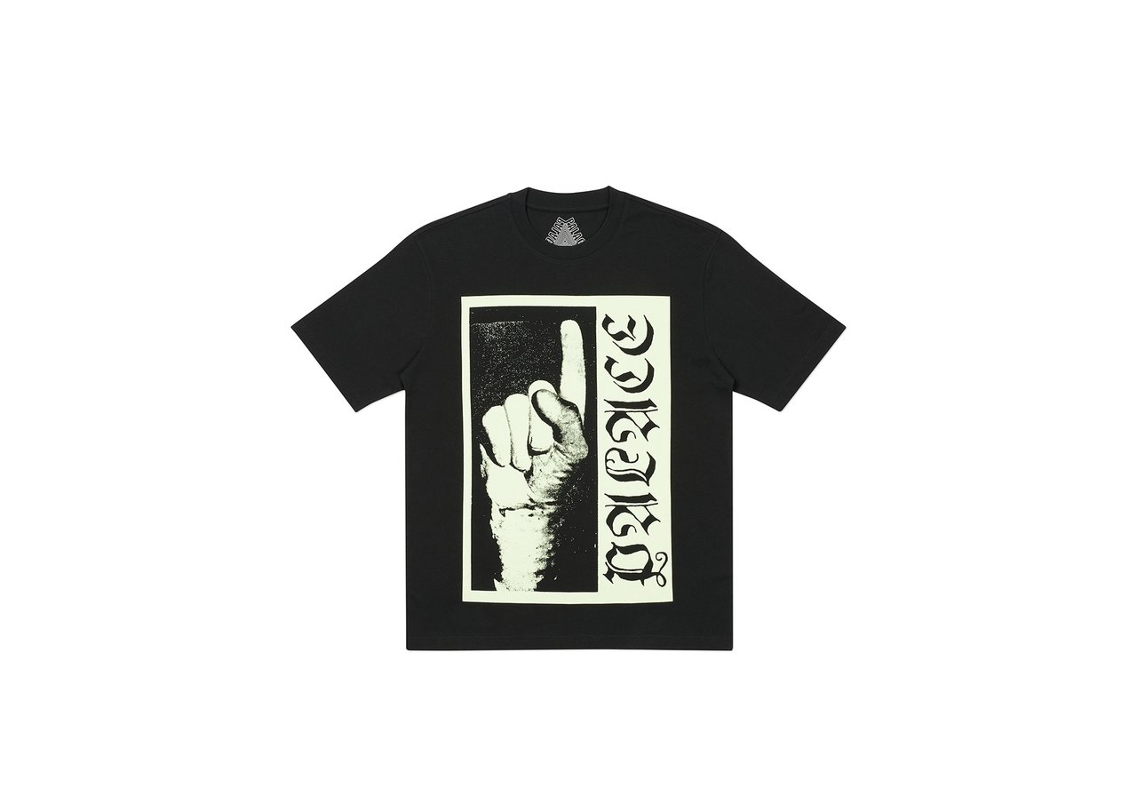 Pre-owned Palace  Ancient Finger T-shirt Black