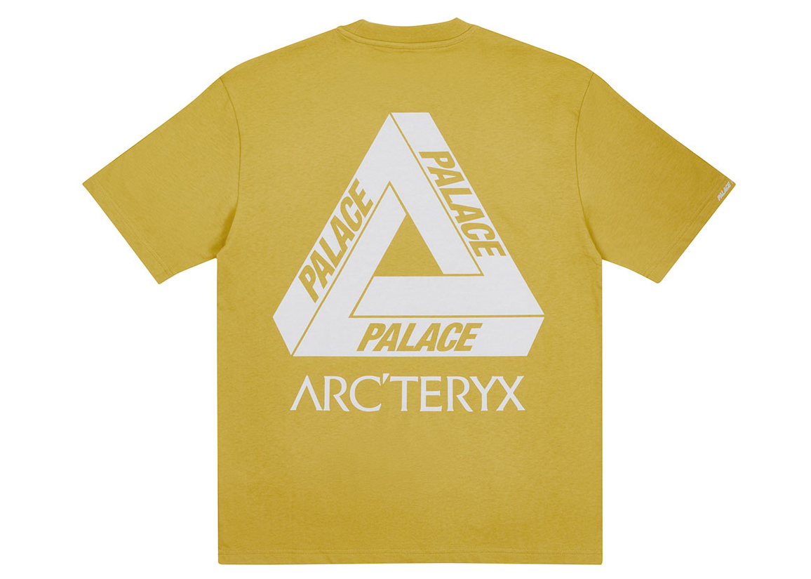 Pre-owned Palace Arc'teryx T-shirt Gold