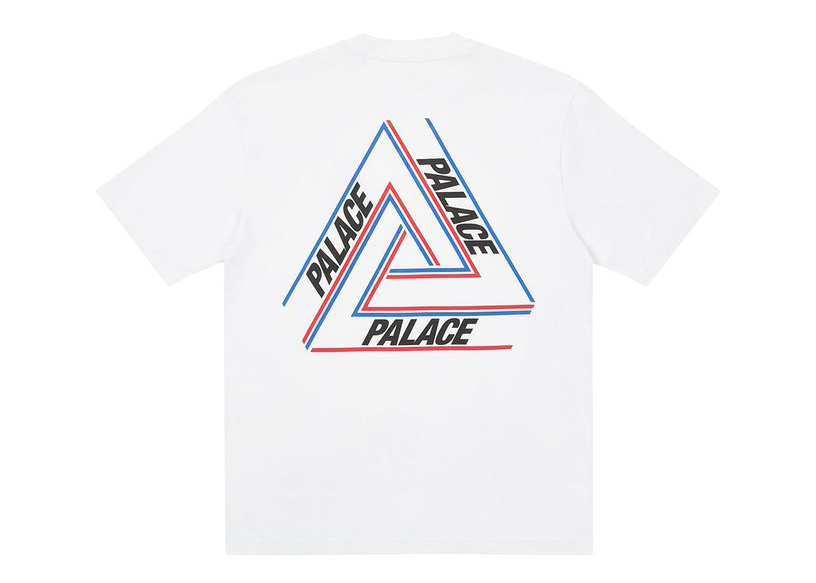 Pre-owned Palace  Basically A Tri-ferg T-shirt White