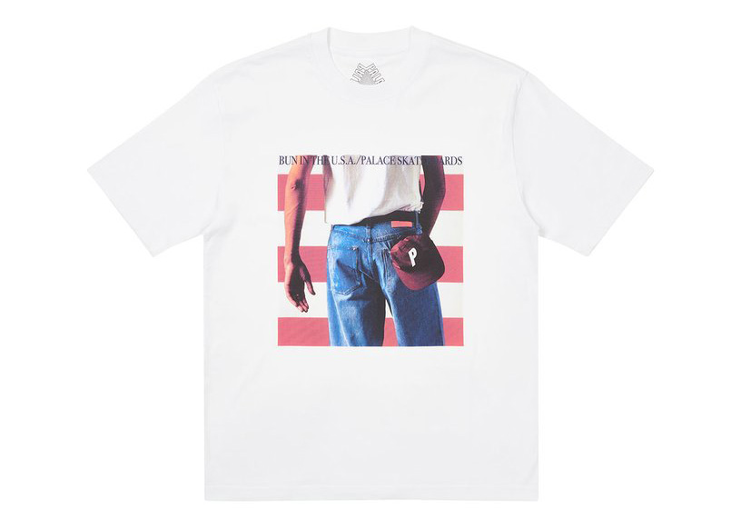 Pre-owned Palace  Born To Bun T-shirt White