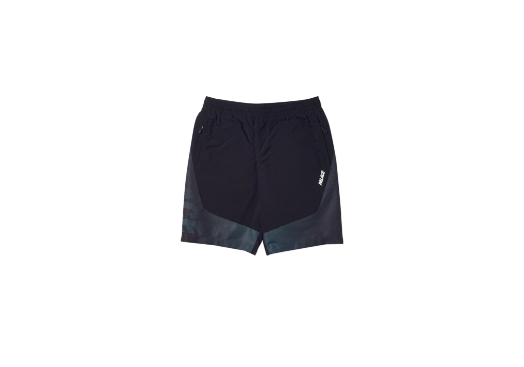 Pre-owned Palace  D. Fade Shell Shorts Black