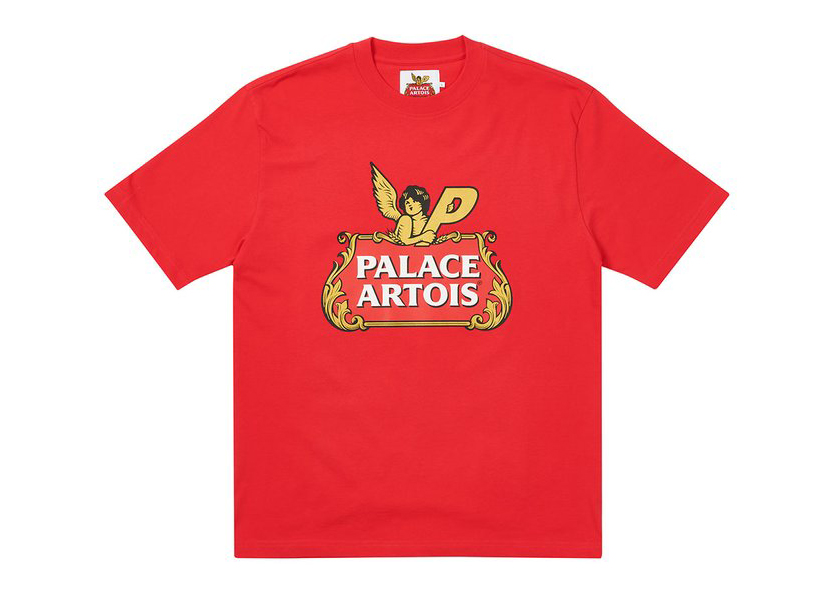Pre-owned Palace  Stella Artois Cartouche T-shirt Red