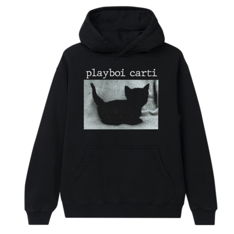 Pre-owned Playboi Carti  Black Cat Hoodie Black
