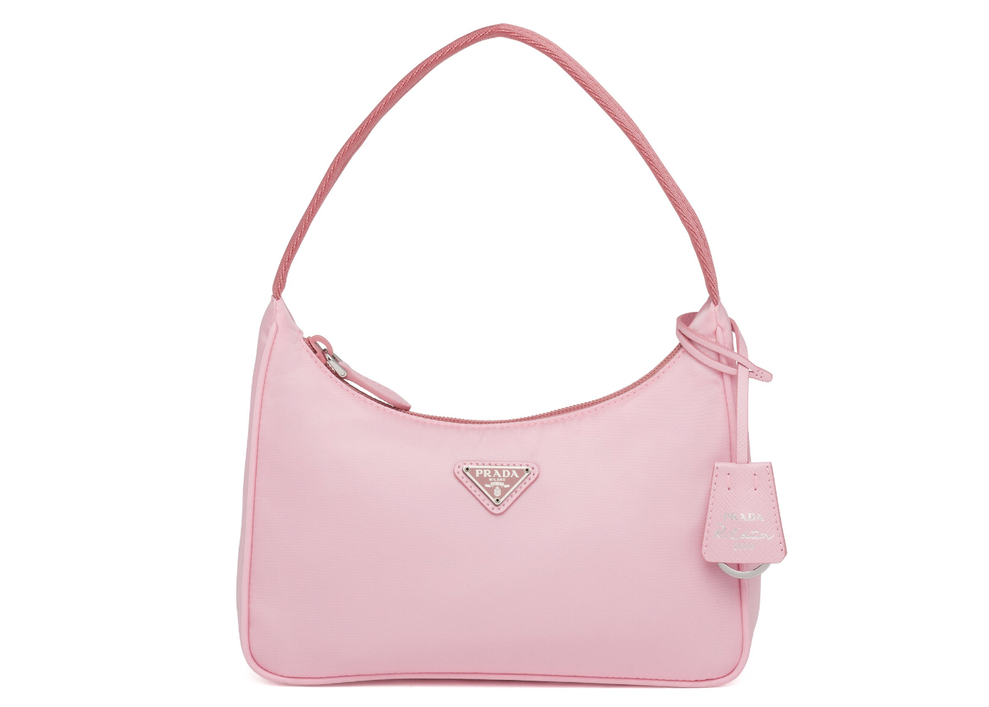Pre-owned Prada  Re-edition 2000 Nylon Mini Bag Pink