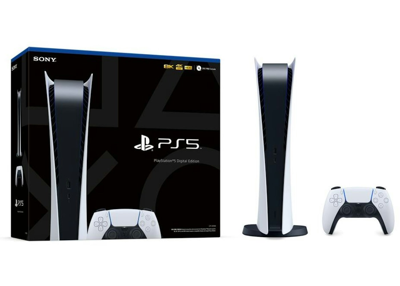 Sony PS5 PlayStation 5 (UK Plug) Digital Edition Console ...