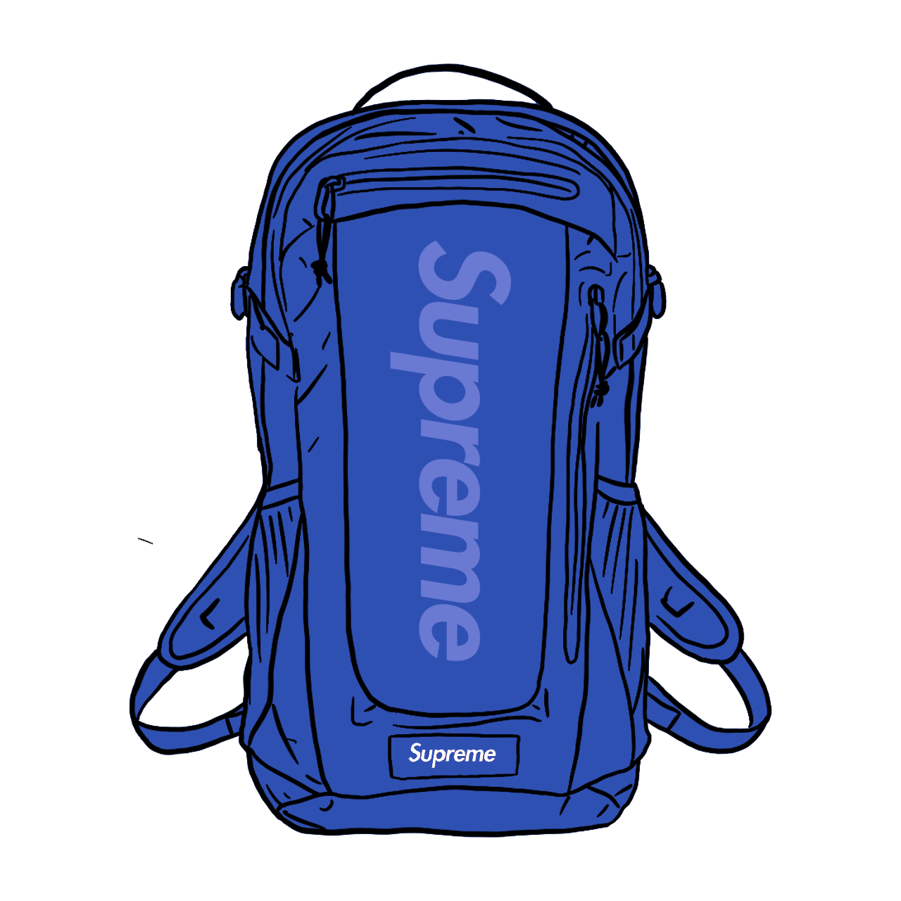 Pre-owned Supreme Backpack (ss21) Royal