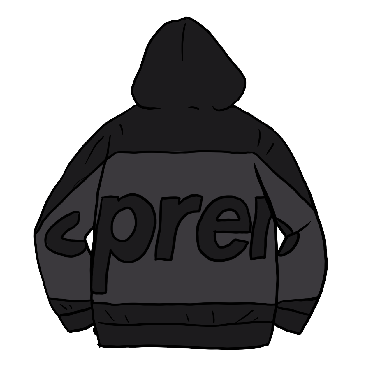 Pre-owned Supreme Big Logo Hooded Sweatshirt Black | ModeSens