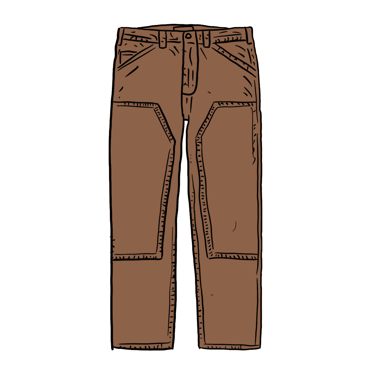 Pre-owned Supreme  Double Knee Corduroy Painter Pant Brown