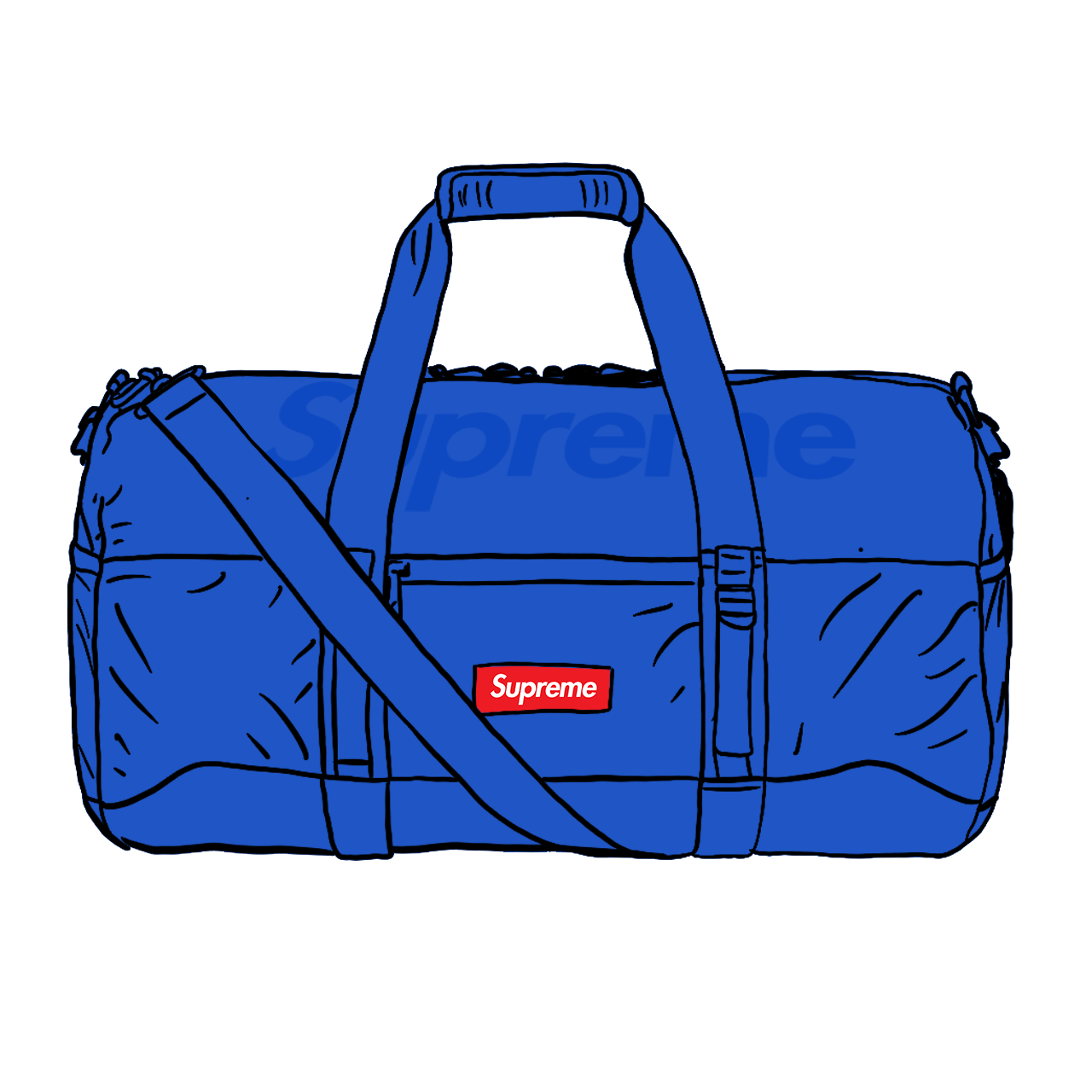 Pre-owned Supreme Duffle Bag (ss21) Royal