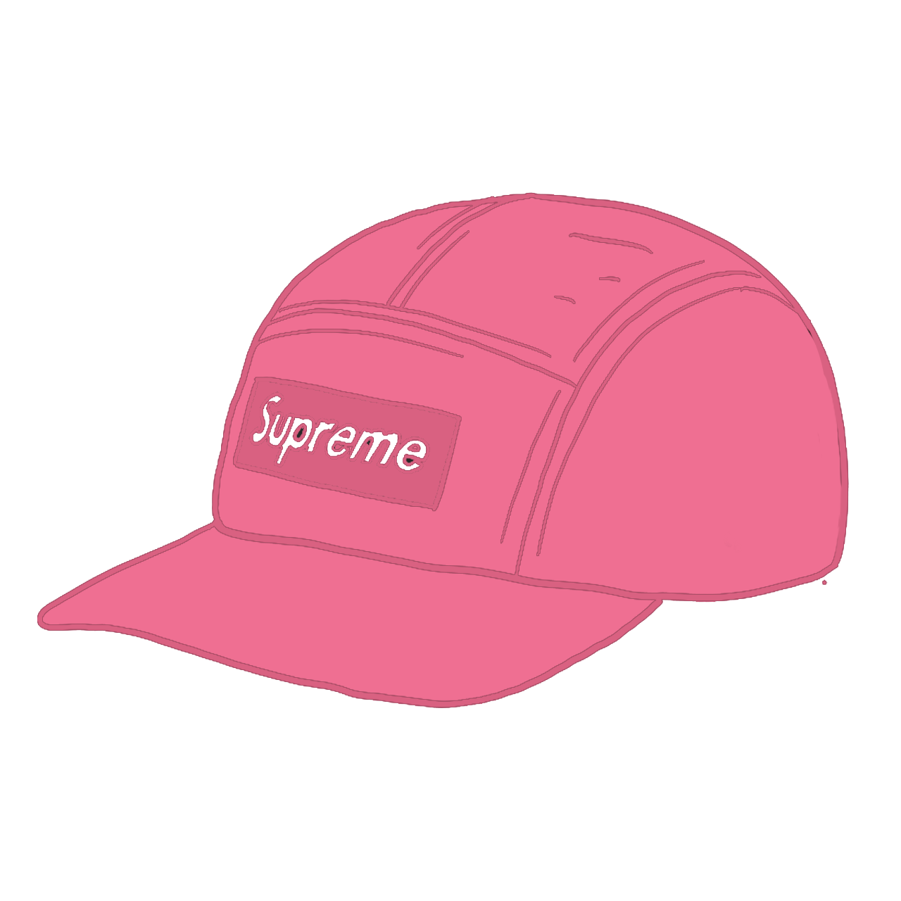 Pre-owned Supreme  Fine Wale Corduroy Camp Cap Pink
