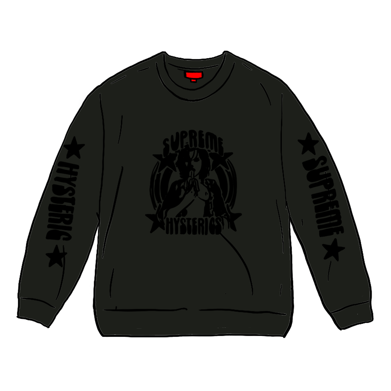 Pre-owned Supreme Hysteric Glamour L/s Tee Black