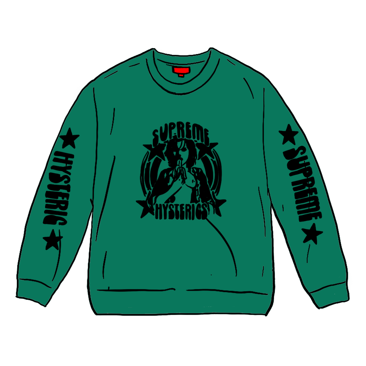 Pre-owned Supreme Hysteric Glamour L/s Tee Green
