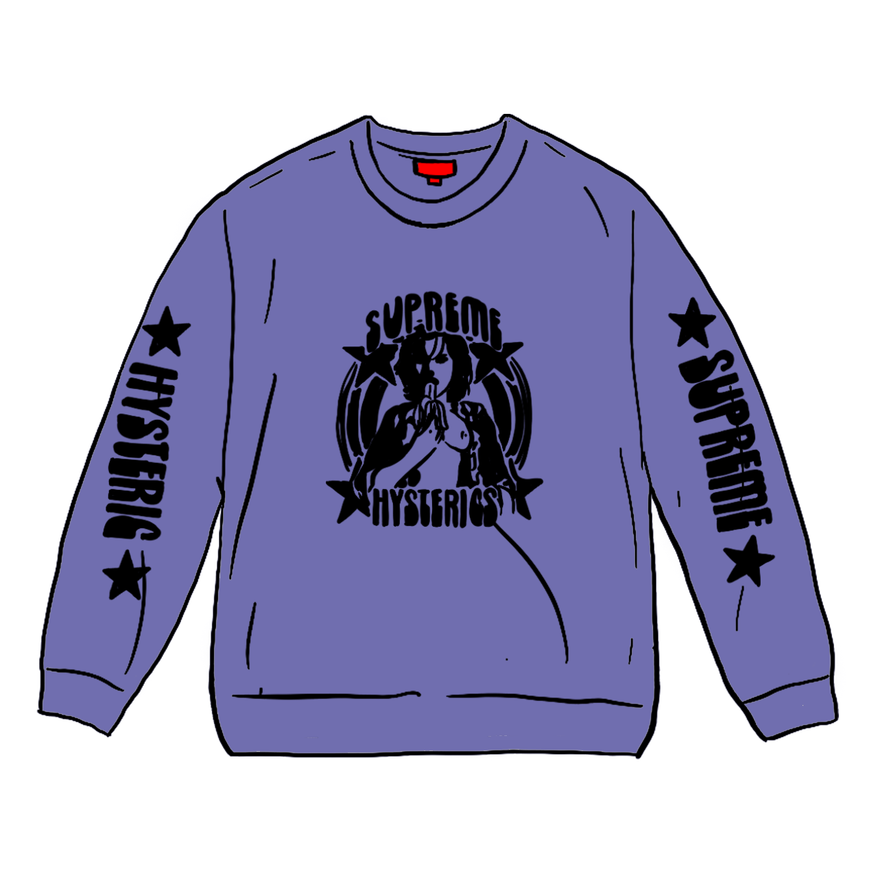 Pre-owned Supreme Hysteric Glamour L/s Tee Light Purple | ModeSens