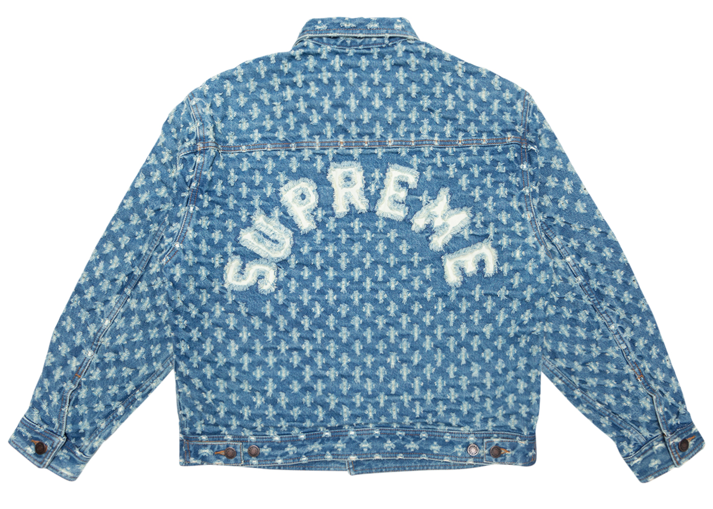 supreme blue jean jacket