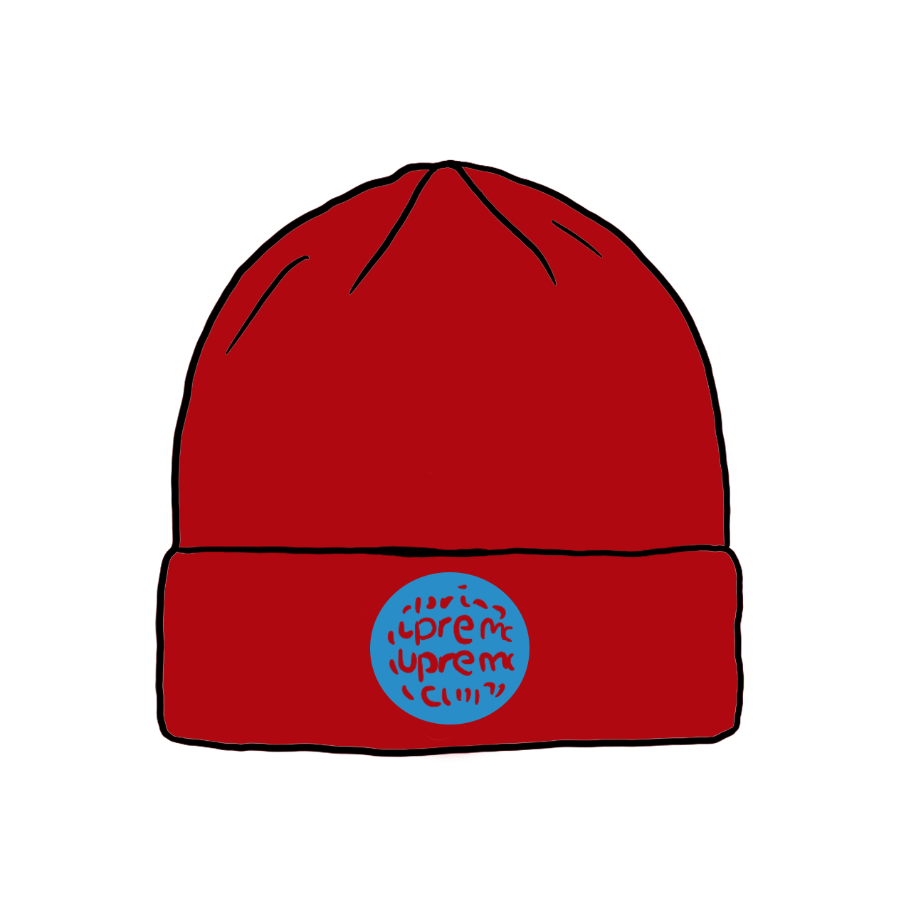 Pre-owned Supreme  Lenticular Patch Beanie Red