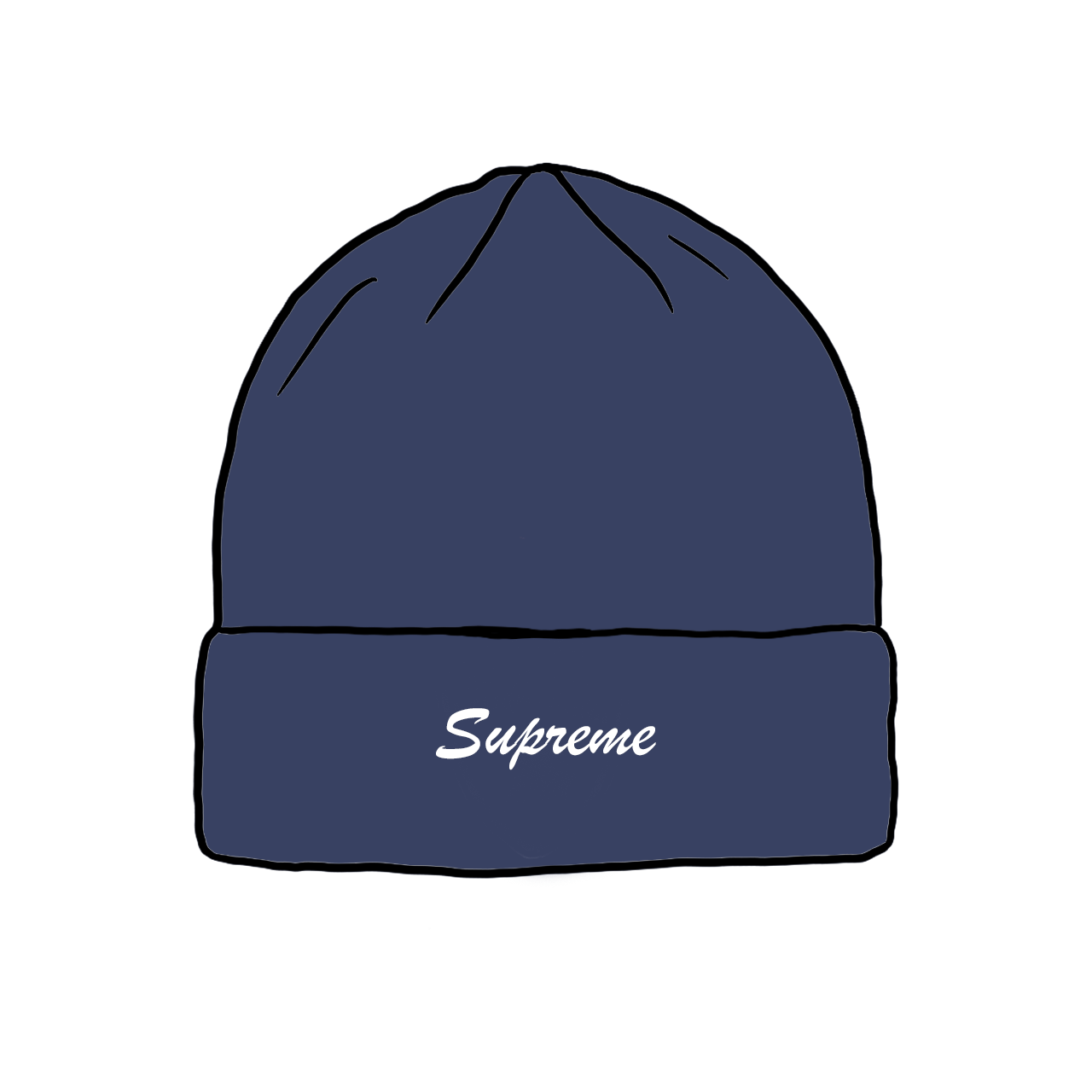 Pre-owned Supreme Loose Gauge Beanie (ss21) Navy