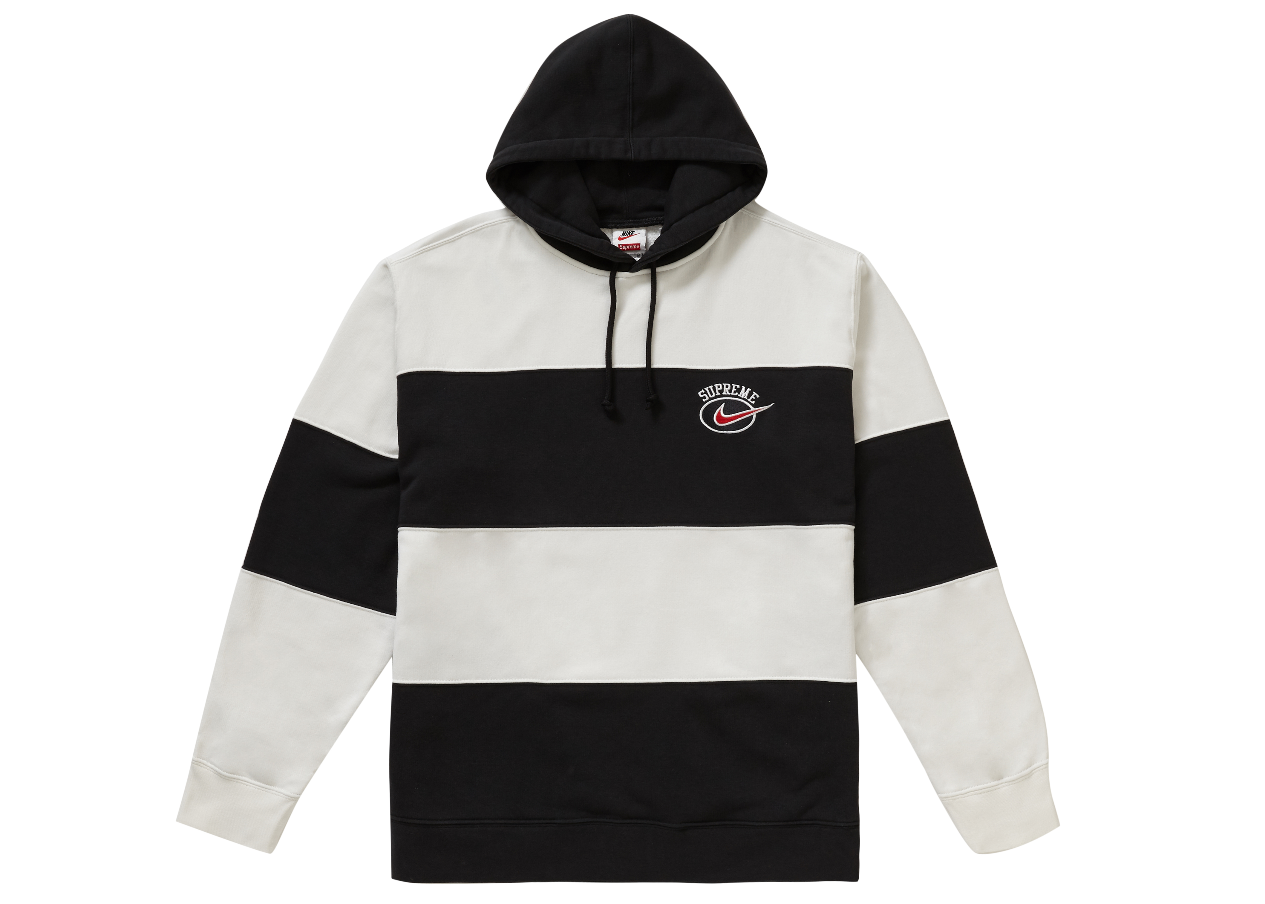 Supreme Nike Stripe Hooded Sweatshirt 
